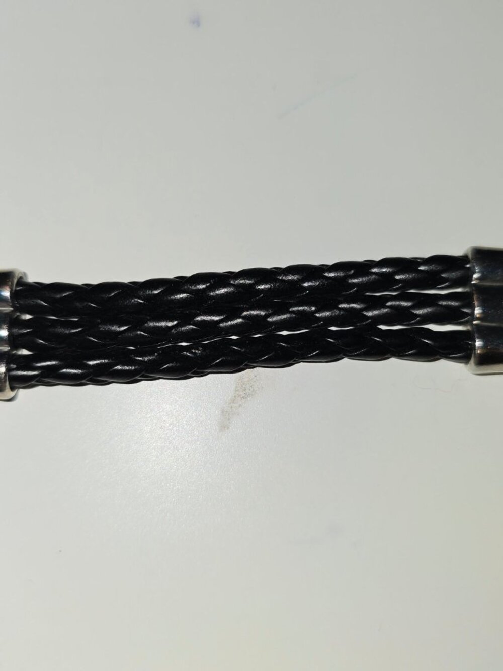 Women's Black Braided Chain Silver Filigree Medallion Boho Adjustable Belt, 31-3 - Picture 4 of 4